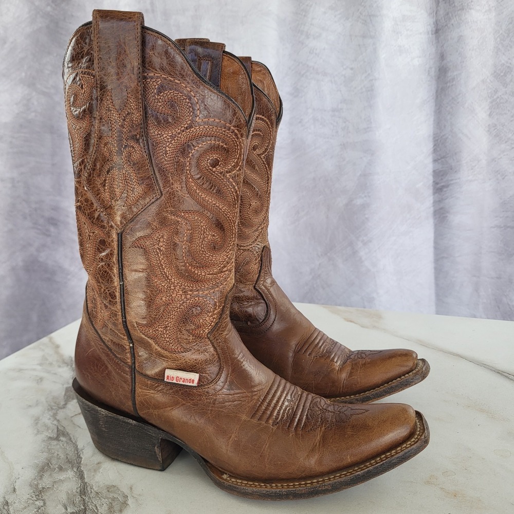 Rio Grande Boots Women's MX 23 Brown US Size 6